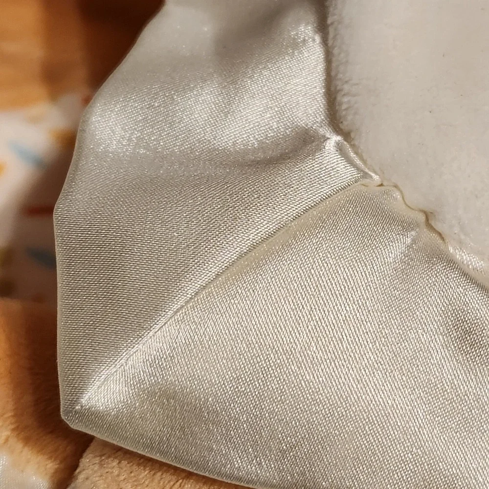 Douglas Baby Cuddle‎ Fox Lovey with Tail  Woodland Mushrooms Satin Edge Blanket
